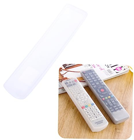 Homfou - Funda protectora para mando a distancia de TV, silicona, transparente, impermeable, impermeable, 21 x 5 x 1 cm, almacenamiento para uso doméstico
