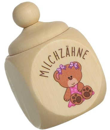 Spruchreif | Milchzahndose aus Holz mit Deckel und UV-Druck | Zahndose für Milchzähne | kleines Geschenk | Zahnfee
