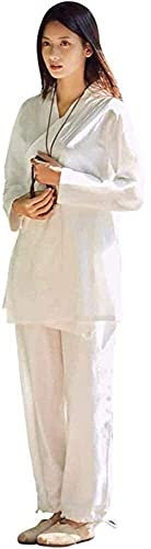 XqmarT Vier-Jahreszeiten-Tai-Chi-Uniform-Set für Damen, Tai-Chi-Uniform für Damen – traditionelle chinesische Tai-Chi-Kleidung, Kampfsport-Tai-Chi-Anzüge, Morgenübungen Kung Fu (weiß M)