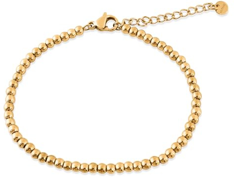 Akitsune Damenarmband | Elegantes 316L Edelstahlarmband für Frauen | Wasserfest und Antiallergen | Schlankes Kettenarmband mit 15 cm Länge + 3 cm Verlängerung