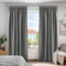 Deconovo Super Soft Pencil Pleat Curtains, Thermal Insulated Energy Saving Blackout Curtains, Tape Top Extra Long Curtains for Living Room, 90 x 108 Inch, Light Grey, One Pair