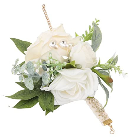 Braut Handgelenk Blume Verlobungsfeier Fotoshootings für Hochzeiten, Brautstrauß aus künstlichen Rosen, Brautstrauß für Brautjungfern für Blumensträuße von