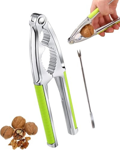 KGDUYC 1PCS Nutcracker Nussknacker, walnüsse Nussknacker Haselnuss, Metall Walnussknacker mit 1PCS Rutschfestem Griff, Walnüsse Nussöffner, für Pecan Walnut Mandeln Haselnüsse Pistazien
