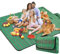 BAXIWUY Picknickdecke Strandmatte Camping Decke Stranddecke mit wasserdichter Unterseite Camping Zubehör Outdoor Decke für Strand, Picknick, Camping und Wandern 150 x 200 cm (Green)