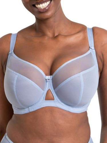Curvy Kate Balcony Side Support Bra Victory Underwired Womens Ladies Underwear Lingerie Periwinkle Blue Cup Size 40GG