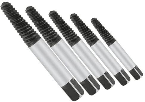 Lurrose 1 Satz Drahtbruch-extraktor Schraubenausdreher Abisolierter Bolzenauszieher Entferner Werkzeug Zum Entfernen Von Gebrochenen Schrauben Bolzenextraktor Kohlenstoffstahl 5 Stück