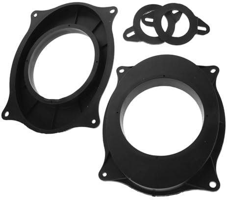 MUCKLILY Car Door Speaker Adapter Bracket Spacer Ring for 6x9 to 6.5 Inch Tweeter, Compatible 2012-2016 and Front Door Audio Upgrade, Automotive Speaker Gasket Accessories