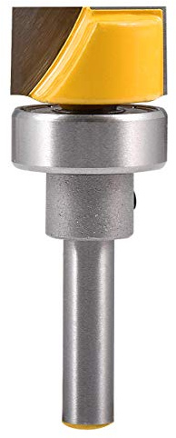 HOHXEN Flush Trim Hinge Mortise Template Router Mills Bit, 1/4-Zoll-Schaft Holzformfräser Werkzeug Holzbearbeitungsfräser Holzfräser Schnitzfräser Router-Bit