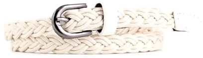 HELBAY Cintura da uomo in corda di canapa color caramella, perfetta per l'abbigliamento casual di tutti i giorni