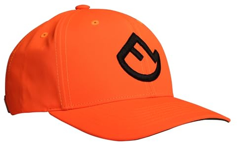 FARM-LAND 6-Panel Baseball Cap, Orange, 100% Baumwolle, Verstellbarer Metall-Schnappverschluss, Mit Gestickten Luftösen für Atmungsaktivität