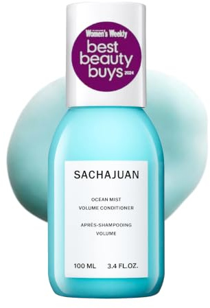 SACHAJUAN Ocean Mist Volume Conditioner 100ml, For Volume, Texture & Strength. Perfect For Fine Hair With Ocean Silk Technology. Leaves Hair Shiny and Strong, Free From Parabens.