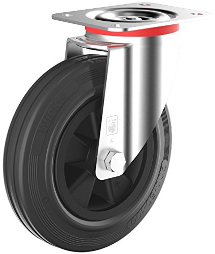 Wicke GK LL 03/125/54 Lenkrolle, Roller Bearing, Breite 38 mm, Durchmesser 125 mm, Tragkraft 100 kg