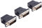 Freegene VGA DVI HDMI DP Mini-DP Dummy Plug Display Emulator Headless Ghost Virtual Display RGB Monitor bis zu 4K, 3 Stück schwarz Schwarz DVI dummy plug