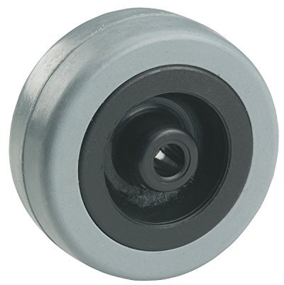 Dörner + Helmer 775511C Ersatzrad für Apparaterollen ø 100 mm, Kunststoff/Gummi grau