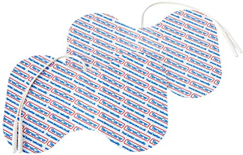 TensCare Butterfly Electrodes - Large 105mm x 155mm Electrodes Perfect for Large Areas: Back, Thighs, Bottom. Universal Connector to Use with Most TENS and EMS Units for Pain Relief and Strengthening