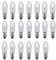 ShuoHui E10 LED-Ersatzlampen Glühbirnen Topkerze für Lichterkette 9V-55V AC 0.2W 3000K (10)