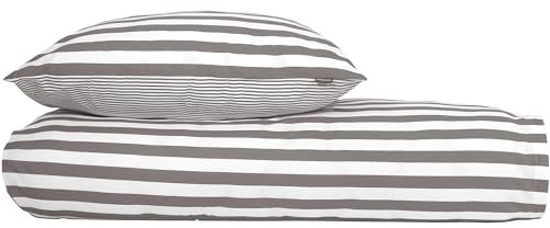 Schiesser Bettwäscheset Marie - Renforcé - 2-teilig - 155 x 220 cm - Grau