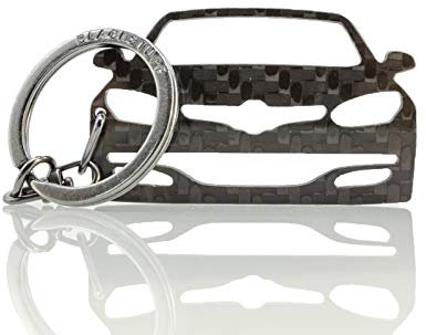 BlackStuff Porte-clés en fibre de carbone compatible avec Megane III Sport RS Facelift 2014-2017 BS-958