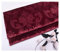 Weicher Samtstoff Dekostoff Meterware 140cm Breit Prägung Blumenmuster Samtmaterial Polsterstoff zum Nähen von Kunsthandwerk, Kissen, Möbeln, Tischdecke(Color:Burgund)