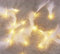 Federn Lichterketten,LED Lichterkette Batterie Lichterkette für Party Garten Weihnachten Halloween Hochzeit Beleuchtung Deko (Weiß,5 Meter 20 Lichter)