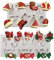 2Pcs Weihnachten Schokolade Formen Silikon Keksform Xmas Candy Backformen für DIY Schokoladenkuchen mit Thema Formen von Santa Hut, Schneemann, Zuckerstange