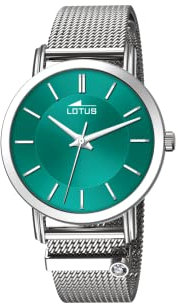 LOTUS Damen Fashion Uhr Trendy in der Farbe Silber mit Edelstahlarmband, Gehäusedurchmesser: 33,3mm, 18737/6