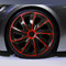 All4You Radzierblenden Nrm Quad Rot Schwarz Bicolor 14 Zoll Radkappen Radblenden 4 Stück Red Black