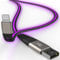 Gantok [Apple MFi Certified iPhone Charger, Led Breathing Light Lightning Cable Fast Charging Cord Compatible iPhone 14 Pro Max13/12/11 Pro Max/Mini/XS MAX/XR/XS/X/8/7/Plus iPad AirPods 6ft,Purple
