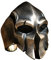 EHOTER Bagues pour homme faites à la main avec casque de cicatrice spartiate et tête de mort réglable pour auto-défense vintage, Laiton Cuivre