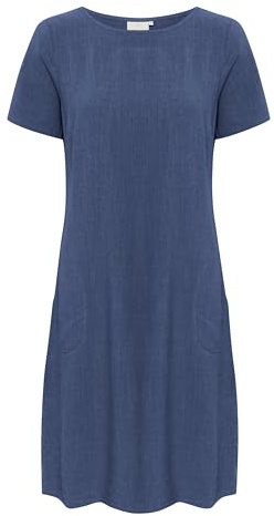 KAFFE Damen Kleid KAliny Damen Kleid Kurzarm Basic Rundhals Shirtkleid Kurzarm