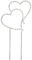 Hochzeitstorte Deko, Cake Topper Hochzeit, Double Love Herzform Hochzeitstortetopper, Delicate Sparkling Crystal Strass, Glänzend Hochzeit Kuchendekoration
