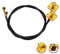 Vecys 2PCS U.F.L1 zu SMA Kabel U.F.L1 zu SMA Buchse Flansch Panel Mount 1.13mm Mini-Koaxial Pigtail Kabel 20 /50CM für Wireless Router Mini PCIE Netzwerkkarten PCI Wi-Fi WAN Repeater