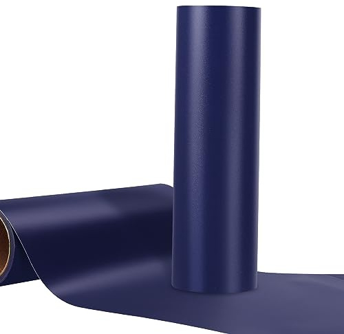 WRAPXPERT Navy Blue Vinyl for Cricut,12 x10ft Blue Permanent Vinyl,Matte Blue Adhesive Vinyl Roll,Dark Blue