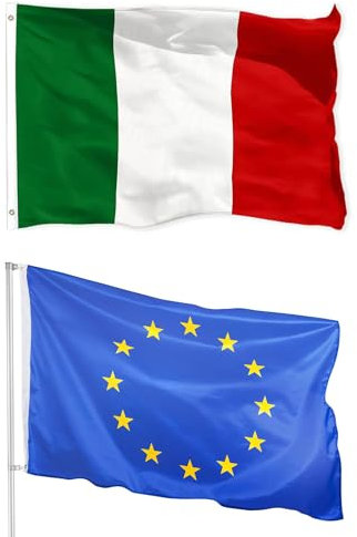 Italien Flagge,Italien Fahne,handgefertigte Italien Flaggen,Große Italien Flagge,Italien quadratische Flagge,EU Flagge,Für Sportveranstaltungen,Paraden,Rechteck 90x150cm,1 Stücke