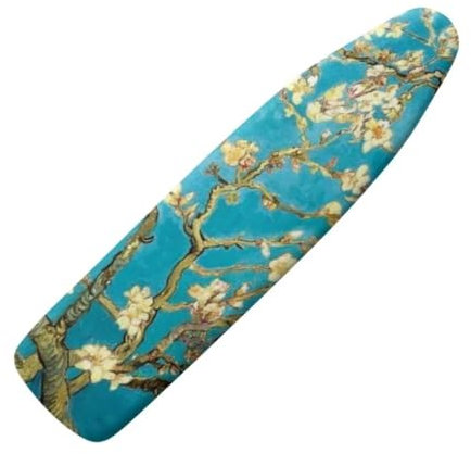 Jeiento Yellow Floral Ironing Board Cover Flowers Retro Style Ironing Board Covers Stain Resistant Protective Cover for Ironing Board Replacement Covers,15x54 Inches