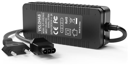 VOLOHAS 53,5V 2A Ladegeräte für NIU KQi3/KQi3 Pro/KQi3 Max/KQi2/KQi2 Pro/KQi 1/KQi 1 Pro/KQi Air/KQi Air X Elektroroller Schnellladegerät 46.8V Akku Ladegerät Universal Netzadapter für NIU Scooter