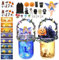 APODESS 28tlg Laternen Bastelset Kürbis Basteln Halloween Laterne Kinder Martinslaternen Led Laterne Kinder St Martin Laternen Feen Spielzeug Geschenk für Kleinkinder Jungs Mädchen Sankt Martin