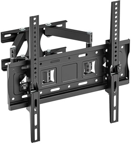 Muchen Supporto TV A Parete Inclinabile Supporto TV Inclinabile Per Monitor TV Piatto E Curvo Da 26-55 Pollici Fino A 30 kg Max.VESA 400x400mm