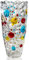 Geschenke für Frauen, Geburtstagsgeschenk für Mama, Vase, Gross Blumenvase, Groß Hohe Glas Bunt Vasen für Deko