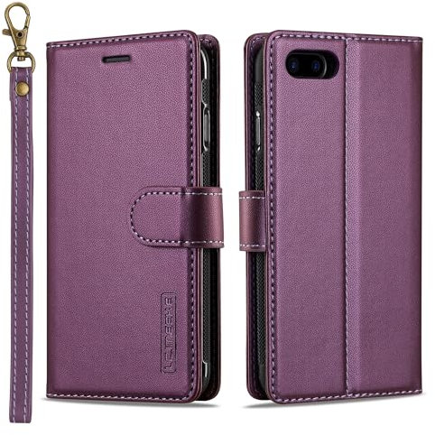Filp Case Phone Holder Detachable Case Compatible with iPhone 7/8/SE 2020/SE 2022 Wallet Case with Card Holder Premium PU Leather Magnetic Case with Kickstand Shockproof Wrist Strap Removable Flip Pro