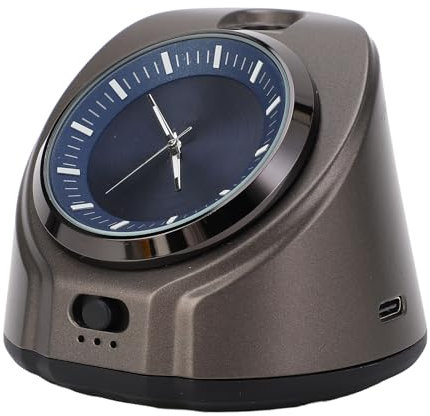 Waterless Car Diffuser for Essential Oil Portable Air Freshener USB Cordless Battery Operated with Clock