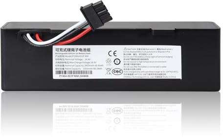 MXJFYY 14,4 V 3400 mAh 48,96 Wh Batteria di ricambio per Xiaomi Mijia STYTJ02YM e Mop 2S / Mop Pro/Mop P/Viomi SE V3 V2, batteria per Yunmi MVVC01-G e Conga 3290 3390 3490 3590 3690 3790 3890