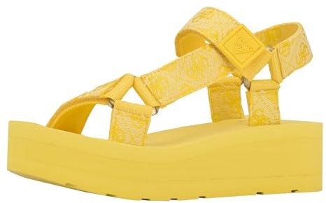 Guess Women's Avin Wedge Sandal, Gelb 700, 39 EU