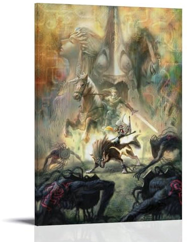 KLRXSPBR The Legend Of Zelda Twilight Princess Poster, dekoratives Gemälde, Leinwand, Wandposter und Kunstdruck, modernes Familienschlafzimmer, Dekoration, Poster, 20 x 30 cm