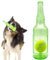ZPSCXQ Pet Chew Beer Bottle Ball Toy, Pet Chew Beer Bottle with Tennis Ball, Squeaky Dog Toys for Aggressive Chewers Small Medium Large Dog