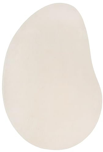 vidaXL Teppich „Huarte“ kurzflor, waschbar, beige, oval 160 x 230 cm. Perfekt für Wohnzimmer und Schlafzimmer. Moderner Akzent für deinen Boden. Dekorativer und bequemer Teppich.