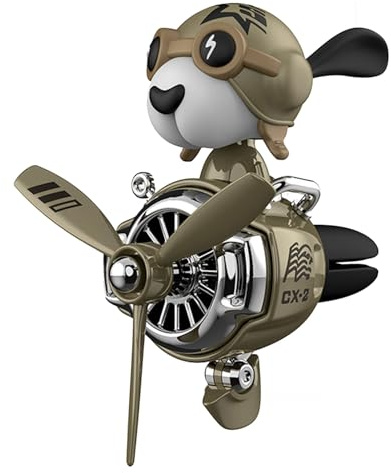 Fahrzeugduft Diffusor Pilot - Lustiger Cartoon Hund Figur Clip | Head Car -Duftspielzeug, Luftentlüftungsfrischer | Rotierende Aromatherapie -Kumpelauto -Inneneinrichtung