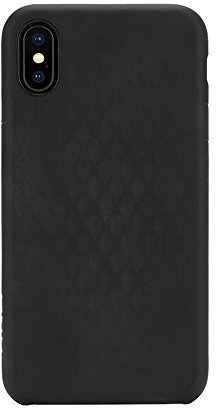 Incase Facet Case Schutzhülle für Apple iPhone X - schwarz [3D-Effekt I Fashion-Design I Soft-Touch Oberfläche I Wabenstruktur] - INPH190378-BLK