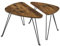 VASAGLE 2er Set Beistelltische Beistelltische Couchtische für Wohnzimmer, Esszimmer, Schlafzimmer, Industriestil, rustikales Braun und Schwarz LNT012B01