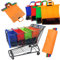 HSJCZMD Trolley Einkaufstasche für Supermarkt, Multifunktionsnahrungsmittel Sorting Non Woven Einkaufstaschen, Mesh, Kühltasche, waschbar Warenkorb Taschen,Mesh Style